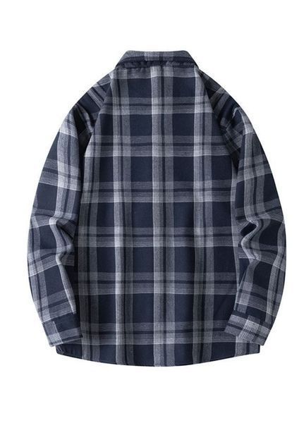 Чоловіча сорочка в клітинку oversize, вільний крій 100157 фото