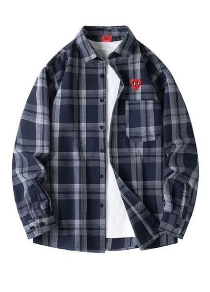 Чоловіча сорочка в клітинку oversize, вільний крій 100157 фото